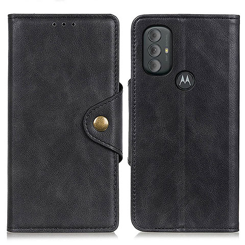 Handytasche Stand Schutzhülle Flip Leder Hülle N03P für Motorola Moto G Power (2022) Schwarz