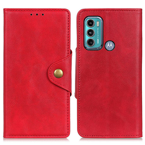 Handytasche Stand Schutzhülle Flip Leder Hülle N03P für Motorola Moto G40 Fusion Rot