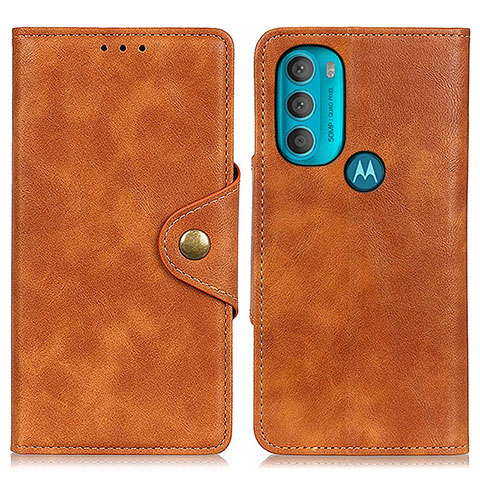 Handytasche Stand Schutzhülle Flip Leder Hülle N03P für Motorola Moto G71 5G Braun