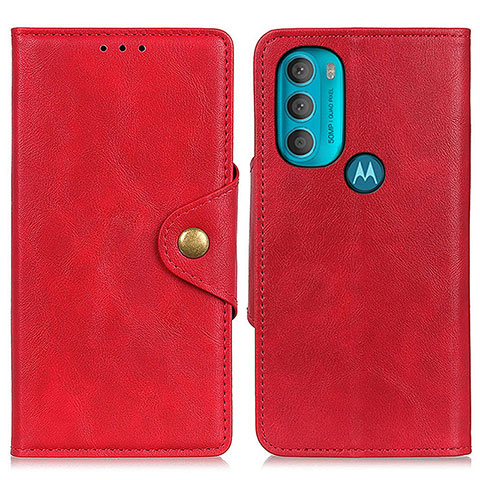 Handytasche Stand Schutzhülle Flip Leder Hülle N03P für Motorola Moto G71 5G Rot