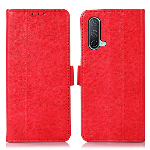 Handytasche Stand Schutzhülle Flip Leder Hülle N03P für OnePlus Nord CE 5G Rot