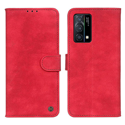 Handytasche Stand Schutzhülle Flip Leder Hülle N03P für Oppo K9 5G Rot