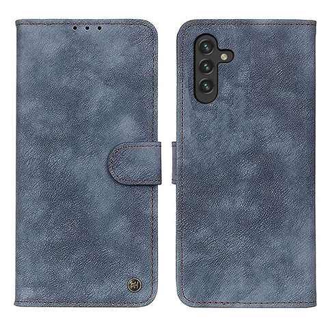 Handytasche Stand Schutzhülle Flip Leder Hülle N03P für Samsung Galaxy A04s Blau