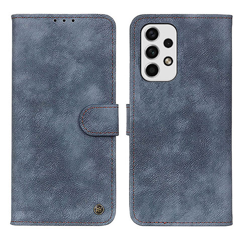 Handytasche Stand Schutzhülle Flip Leder Hülle N03P für Samsung Galaxy A23 4G Blau