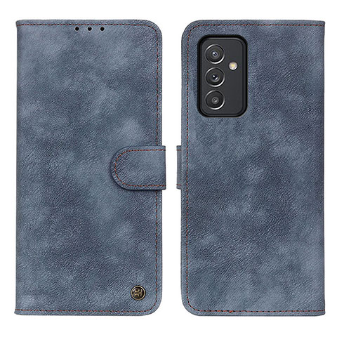 Handytasche Stand Schutzhülle Flip Leder Hülle N03P für Samsung Galaxy A24 4G Blau