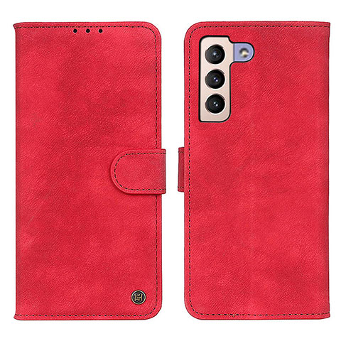 Handytasche Stand Schutzhülle Flip Leder Hülle N03P für Samsung Galaxy S21 5G Rot