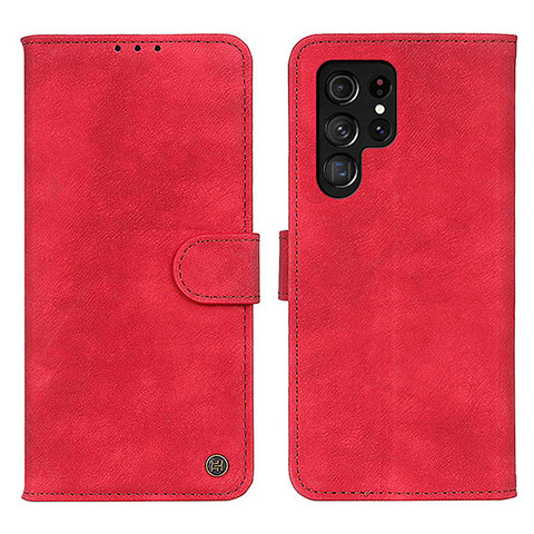 Handytasche Stand Schutzhülle Flip Leder Hülle N03P für Samsung Galaxy S21 Ultra 5G Rot