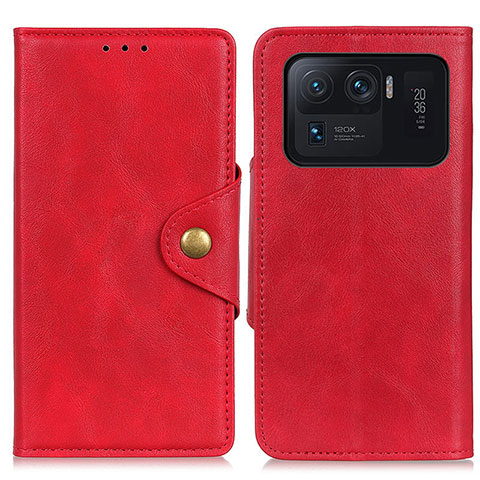 Handytasche Stand Schutzhülle Flip Leder Hülle N03P für Xiaomi Mi 11 Ultra 5G Rot