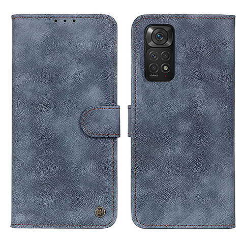 Handytasche Stand Schutzhülle Flip Leder Hülle N03P für Xiaomi Redmi Note 11 4G (2022) Blau