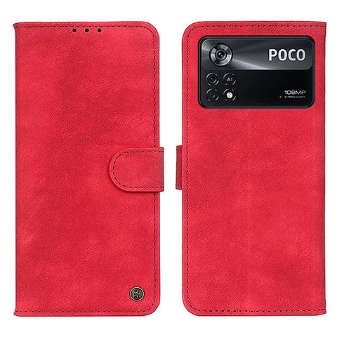 Handytasche Stand Schutzhülle Flip Leder Hülle N03P für Xiaomi Redmi Note 11E Pro 5G Rot