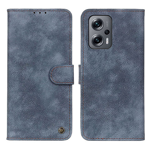 Handytasche Stand Schutzhülle Flip Leder Hülle N03P für Xiaomi Redmi Note 12T Pro 5G Blau