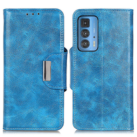 Handytasche Stand Schutzhülle Flip Leder Hülle N04P für Motorola Moto Edge 20 Pro 5G Hellblau