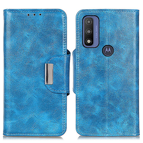 Handytasche Stand Schutzhülle Flip Leder Hülle N04P für Motorola Moto G Pure Hellblau