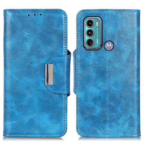 Handytasche Stand Schutzhülle Flip Leder Hülle N04P für Motorola Moto G40 Fusion Hellblau