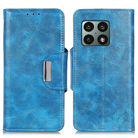 Handytasche Stand Schutzhülle Flip Leder Hülle N04P für OnePlus 10 Pro 5G Hellblau