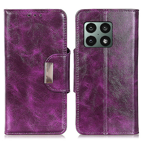 Handytasche Stand Schutzhülle Flip Leder Hülle N04P für OnePlus 10 Pro 5G Violett