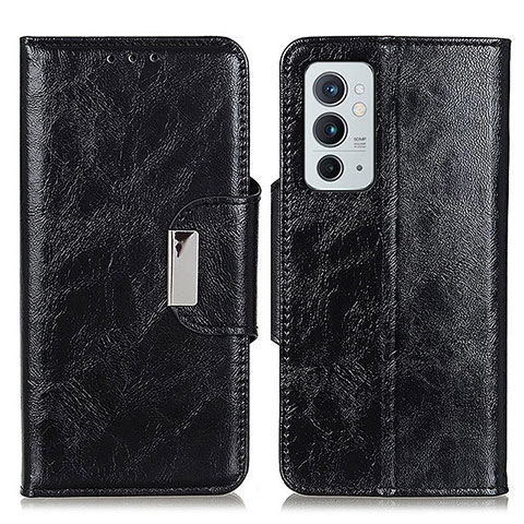 Handytasche Stand Schutzhülle Flip Leder Hülle N04P für OnePlus 9RT 5G Schwarz