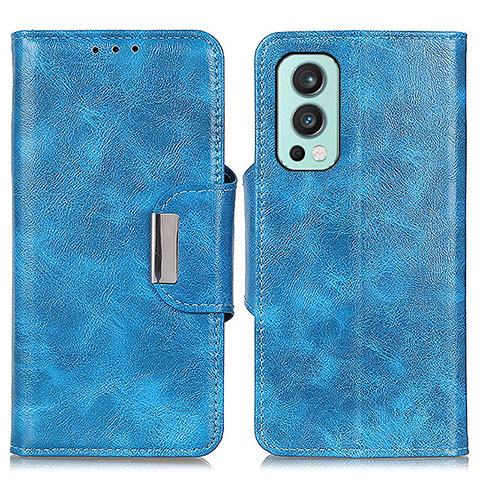 Handytasche Stand Schutzhülle Flip Leder Hülle N04P für OnePlus Nord 2 5G Hellblau