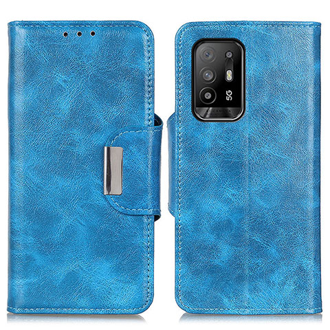 Handytasche Stand Schutzhülle Flip Leder Hülle N04P für Oppo A94 5G Hellblau