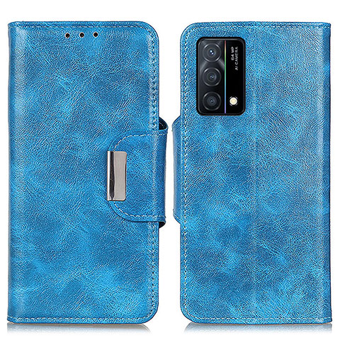 Handytasche Stand Schutzhülle Flip Leder Hülle N04P für Oppo K9 5G Hellblau