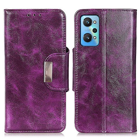 Handytasche Stand Schutzhülle Flip Leder Hülle N04P für Realme GT2 5G Violett