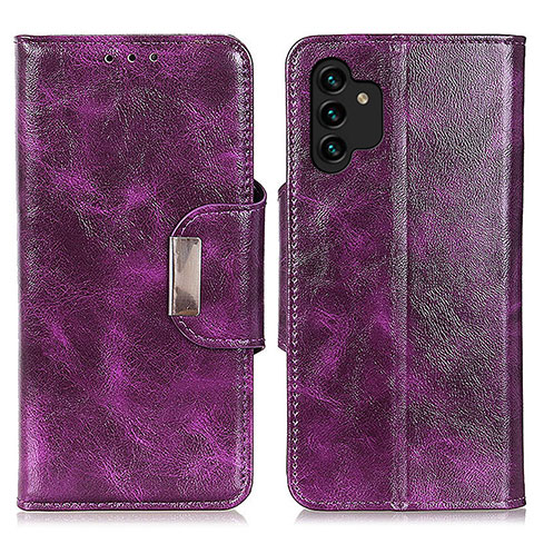 Handytasche Stand Schutzhülle Flip Leder Hülle N04P für Samsung Galaxy A13 4G Violett