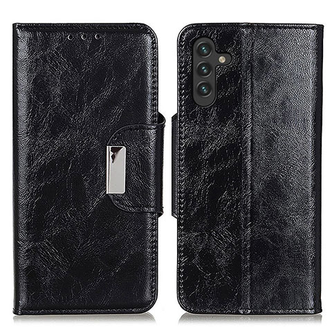 Handytasche Stand Schutzhülle Flip Leder Hülle N04P für Samsung Galaxy A13 5G Schwarz