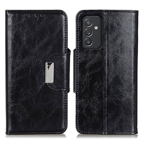 Handytasche Stand Schutzhülle Flip Leder Hülle N04P für Samsung Galaxy A15 5G Schwarz