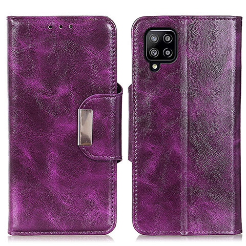 Handytasche Stand Schutzhülle Flip Leder Hülle N04P für Samsung Galaxy A22 4G Violett