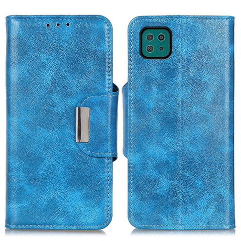 Handytasche Stand Schutzhülle Flip Leder Hülle N04P für Samsung Galaxy A22s 5G Hellblau