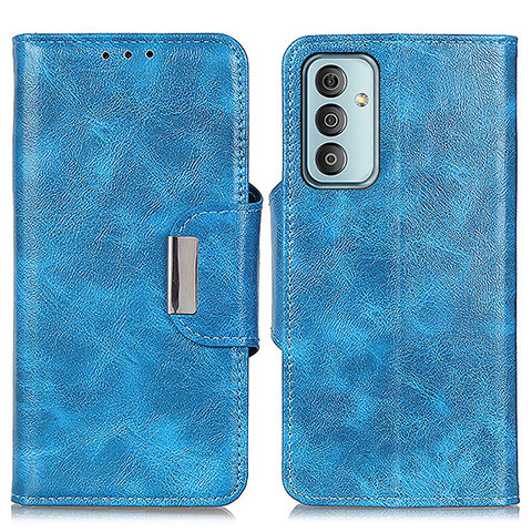 Handytasche Stand Schutzhülle Flip Leder Hülle N04P für Samsung Galaxy M13 4G Hellblau