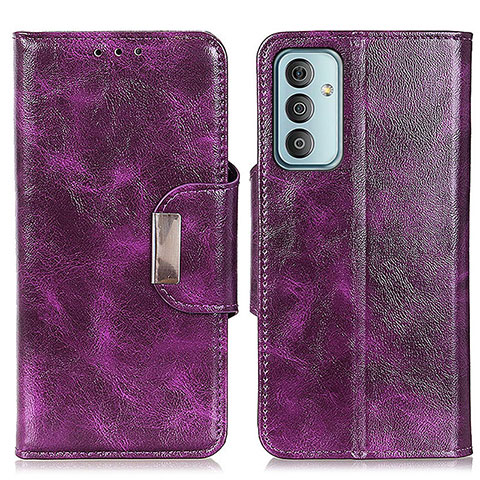 Handytasche Stand Schutzhülle Flip Leder Hülle N04P für Samsung Galaxy M13 4G Violett