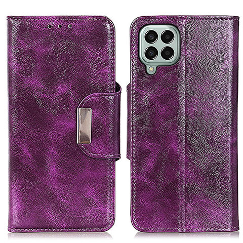 Handytasche Stand Schutzhülle Flip Leder Hülle N04P für Samsung Galaxy M33 5G Violett