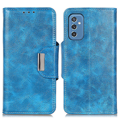 Handytasche Stand Schutzhülle Flip Leder Hülle N04P für Samsung Galaxy M52 5G Hellblau