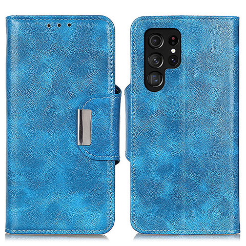 Handytasche Stand Schutzhülle Flip Leder Hülle N04P für Samsung Galaxy S23 Ultra 5G Hellblau