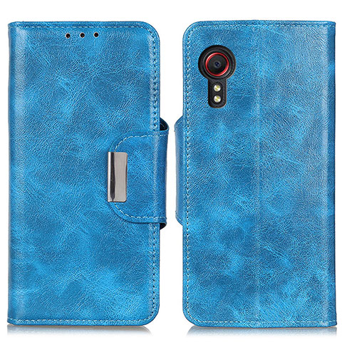 Handytasche Stand Schutzhülle Flip Leder Hülle N04P für Samsung Galaxy XCover 5 SM-G525F Hellblau