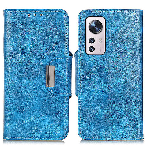 Handytasche Stand Schutzhülle Flip Leder Hülle N04P für Xiaomi Mi 12 5G Hellblau