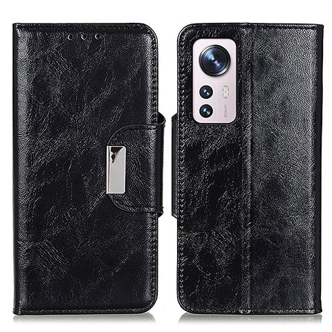 Handytasche Stand Schutzhülle Flip Leder Hülle N04P für Xiaomi Mi 12 Lite 5G Schwarz