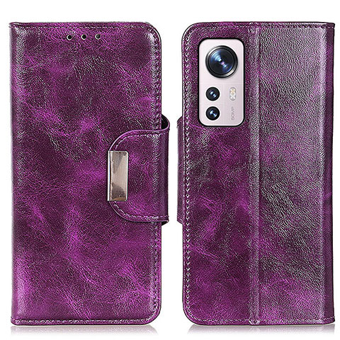 Handytasche Stand Schutzhülle Flip Leder Hülle N04P für Xiaomi Mi 12S Pro 5G Violett