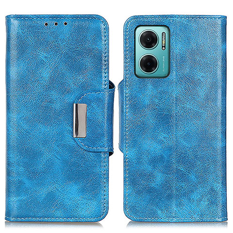 Handytasche Stand Schutzhülle Flip Leder Hülle N04P für Xiaomi Redmi 10 5G Hellblau