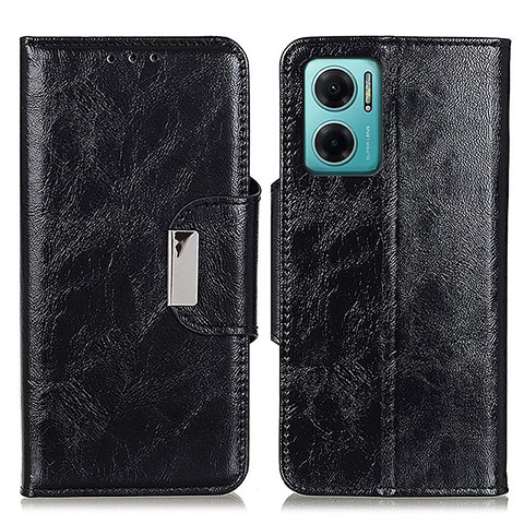 Handytasche Stand Schutzhülle Flip Leder Hülle N04P für Xiaomi Redmi Note 11E 5G Schwarz