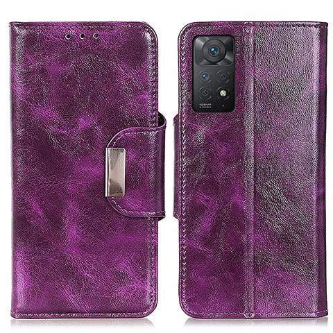 Handytasche Stand Schutzhülle Flip Leder Hülle N04P für Xiaomi Redmi Note 12 Pro 4G Violett