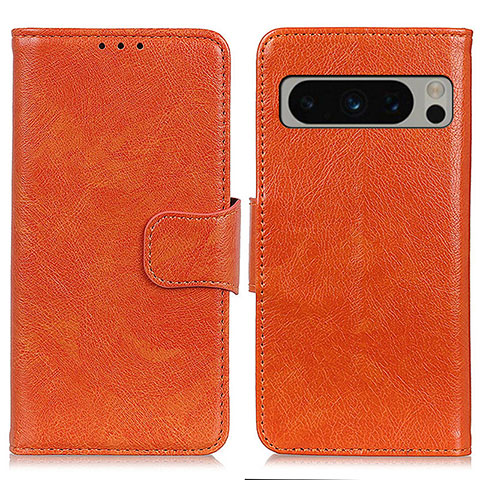 Handytasche Stand Schutzhülle Flip Leder Hülle N05P für Google Pixel 8 Pro 5G Orange