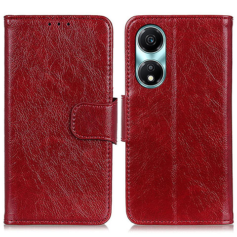 Handytasche Stand Schutzhülle Flip Leder Hülle N05P für Huawei Honor X5 Plus Rot