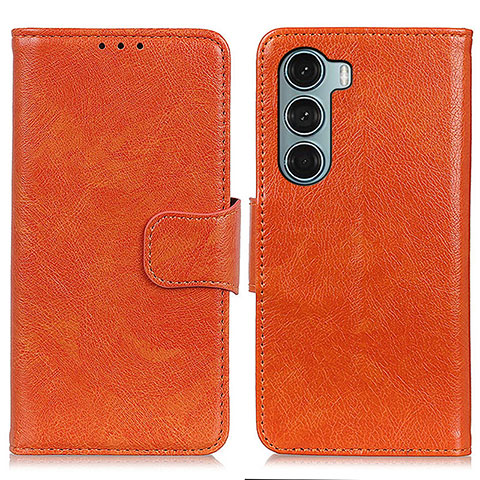 Handytasche Stand Schutzhülle Flip Leder Hülle N05P für Motorola Moto Edge S30 5G Orange