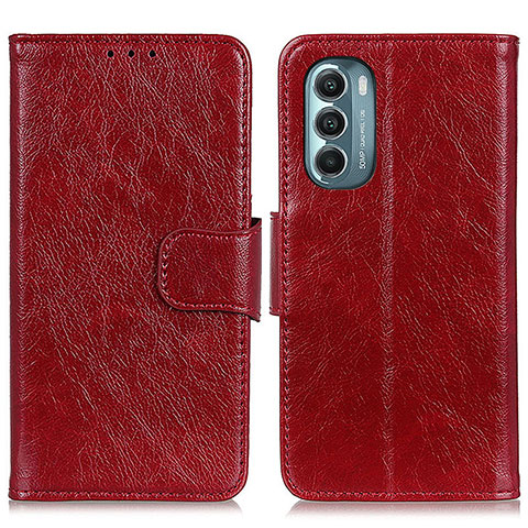 Handytasche Stand Schutzhülle Flip Leder Hülle N05P für Motorola Moto G Stylus (2022) 5G Rot