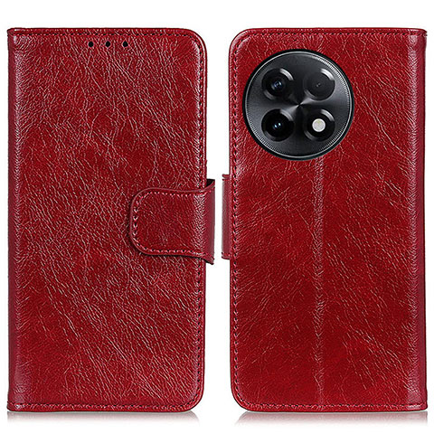 Handytasche Stand Schutzhülle Flip Leder Hülle N05P für OnePlus 11R 5G Rot