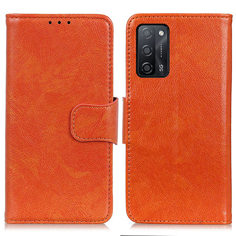 Handytasche Stand Schutzhülle Flip Leder Hülle N05P für Oppo A56 5G Orange