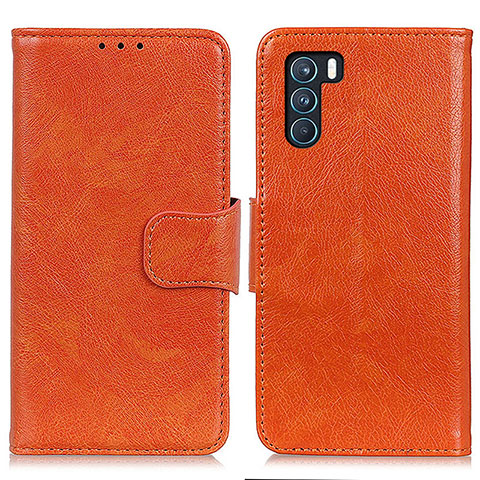 Handytasche Stand Schutzhülle Flip Leder Hülle N05P für Oppo K9 Pro 5G Orange