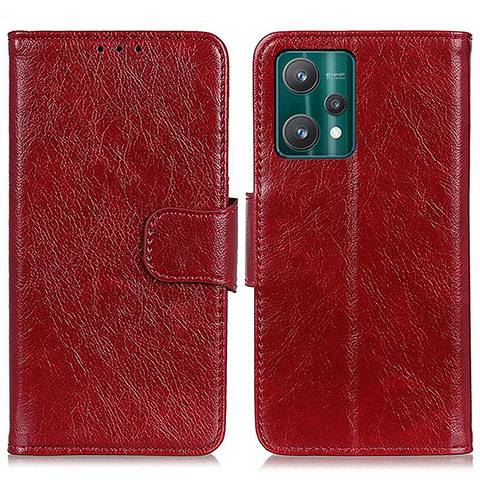 Handytasche Stand Schutzhülle Flip Leder Hülle N05P für Realme 9 Pro 5G Rot